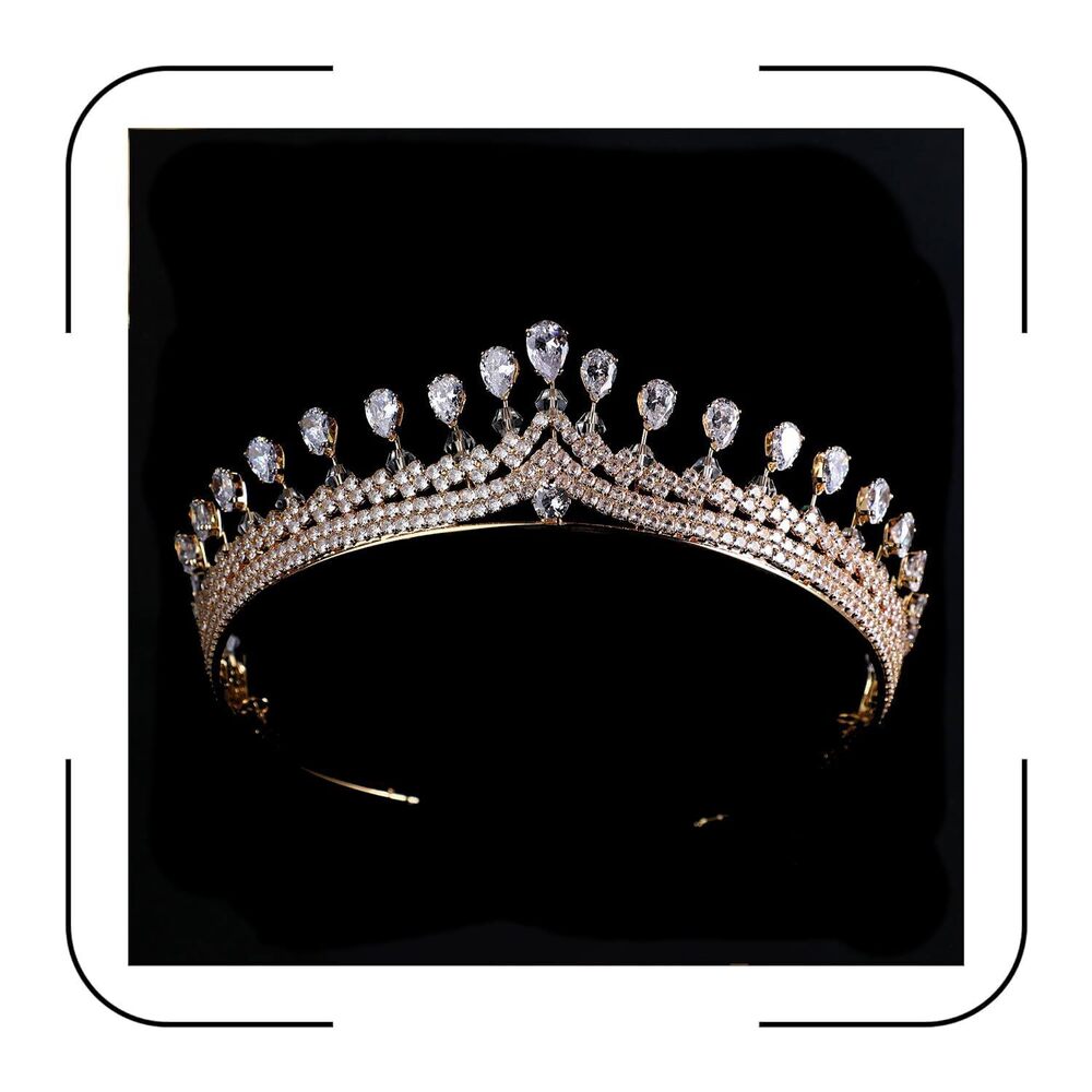6520 Graceful Zircon Bridal Tiara for Wedding Princess Head Piece Zirconia